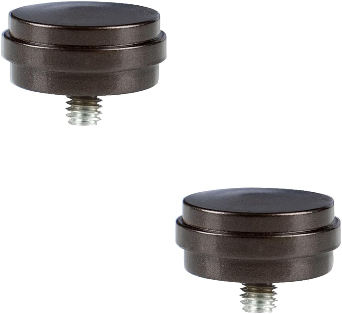 KAMANINA Bronze Finials for Curtain Rods 2 Pack