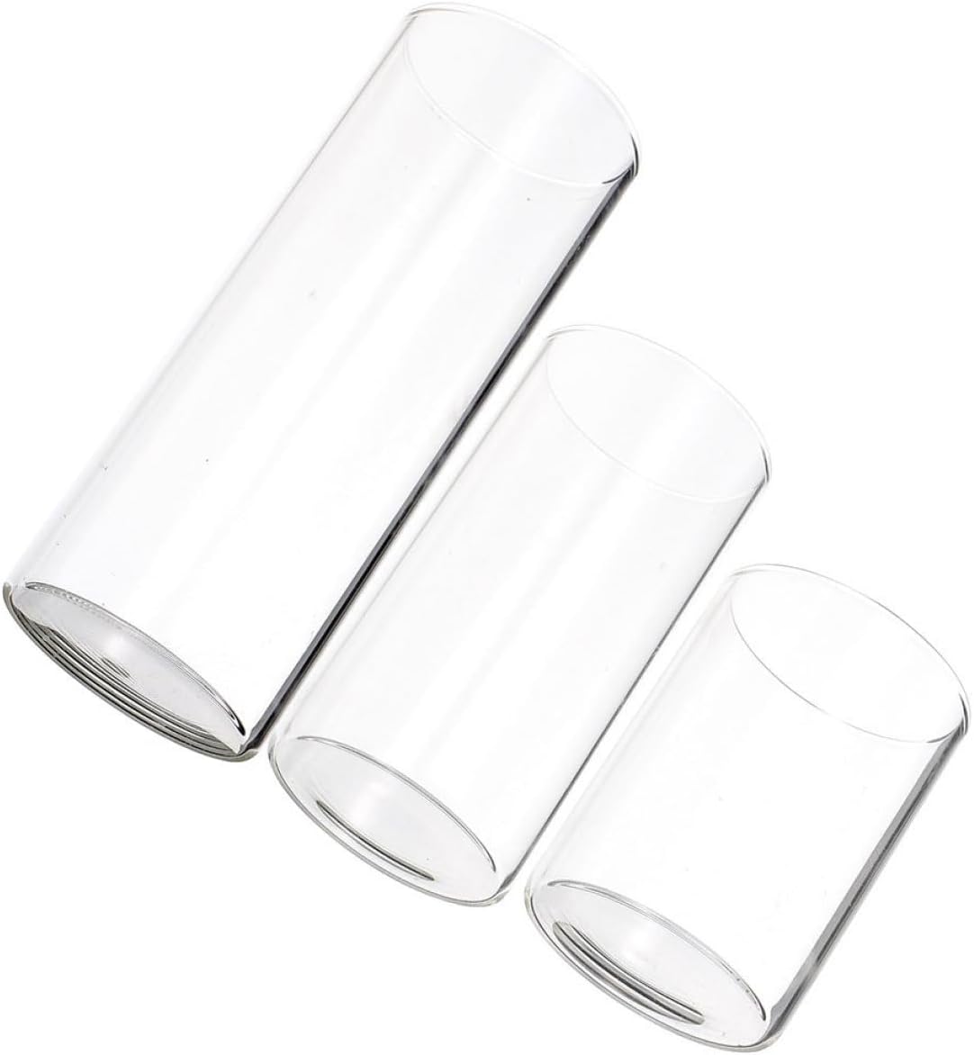 Cabilock Candle Cylinder Tube Cover Glass Shades for Wedding Banquet Centerpieces