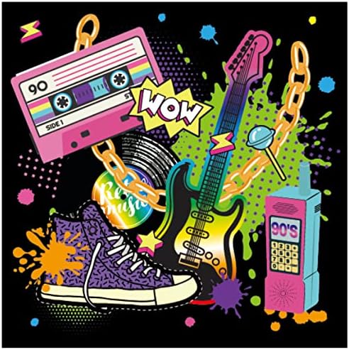 40PCS Hip Hop Paper Napkins Set for Parties