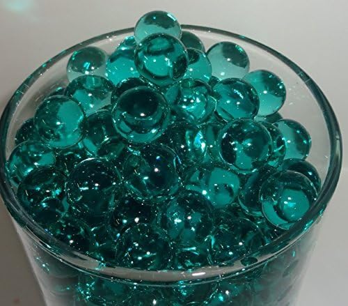 Teal Water Beads for LED Lights and Candle Arrangements