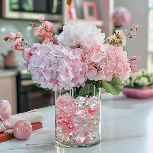 HappyFiller 1075 PCS Floating Pearl Beads Vase Filler