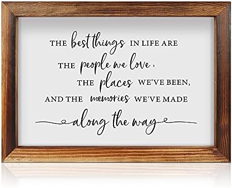 CHDITB Best Things In Life Framed Wood Sign 16x11