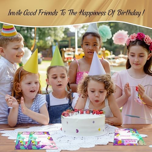 Rock Climbing Birthday Invites for Boys Girls 20-Pack