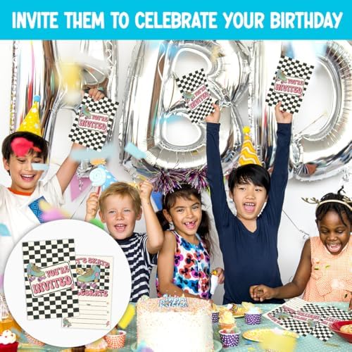 Roller Skate Birthday Invitations 30-Pack