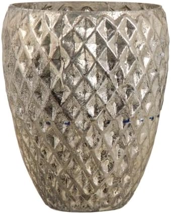 BigBuy Home Candle Holder 13 x 13 x 18 cm Gold Glass