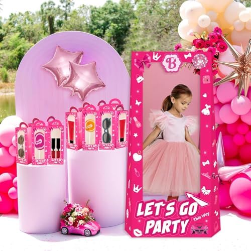 18 Pcs Hot Pink Girl Party Favor Boxes