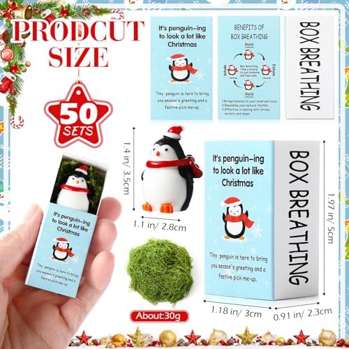 50 Piece Christmas Penguin Mini Gift Set Inspirational