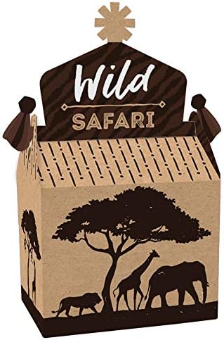 Big Dot of Happiness Wild Safari Treat Box Set of 12