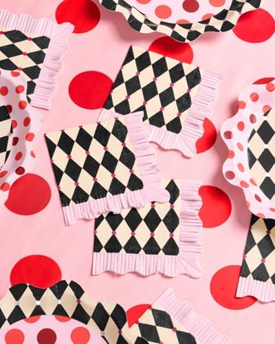 Xo Fetti Checkered Circus Paper Napkins 24pcs 3-ply