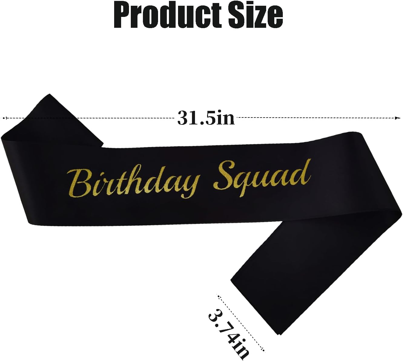 10 Pcs Birthday Squad Sash for Men or Boys