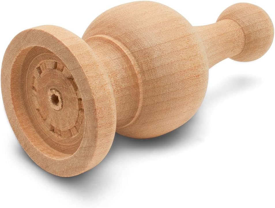 Woodpeckers Unfinished Wood Finials 4-14 Inch Pack of 12
