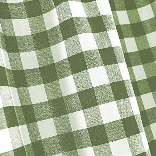 Farmhouse Curtains Buffalo Plaid Swags Panel