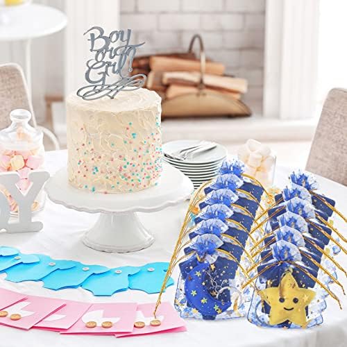 150 Pcs Baby Shower Keychains with Thank You Cards and Organza Bags