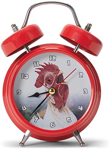 Wacky Wakers Red Rooster Alarm Clock with Rooster Sound