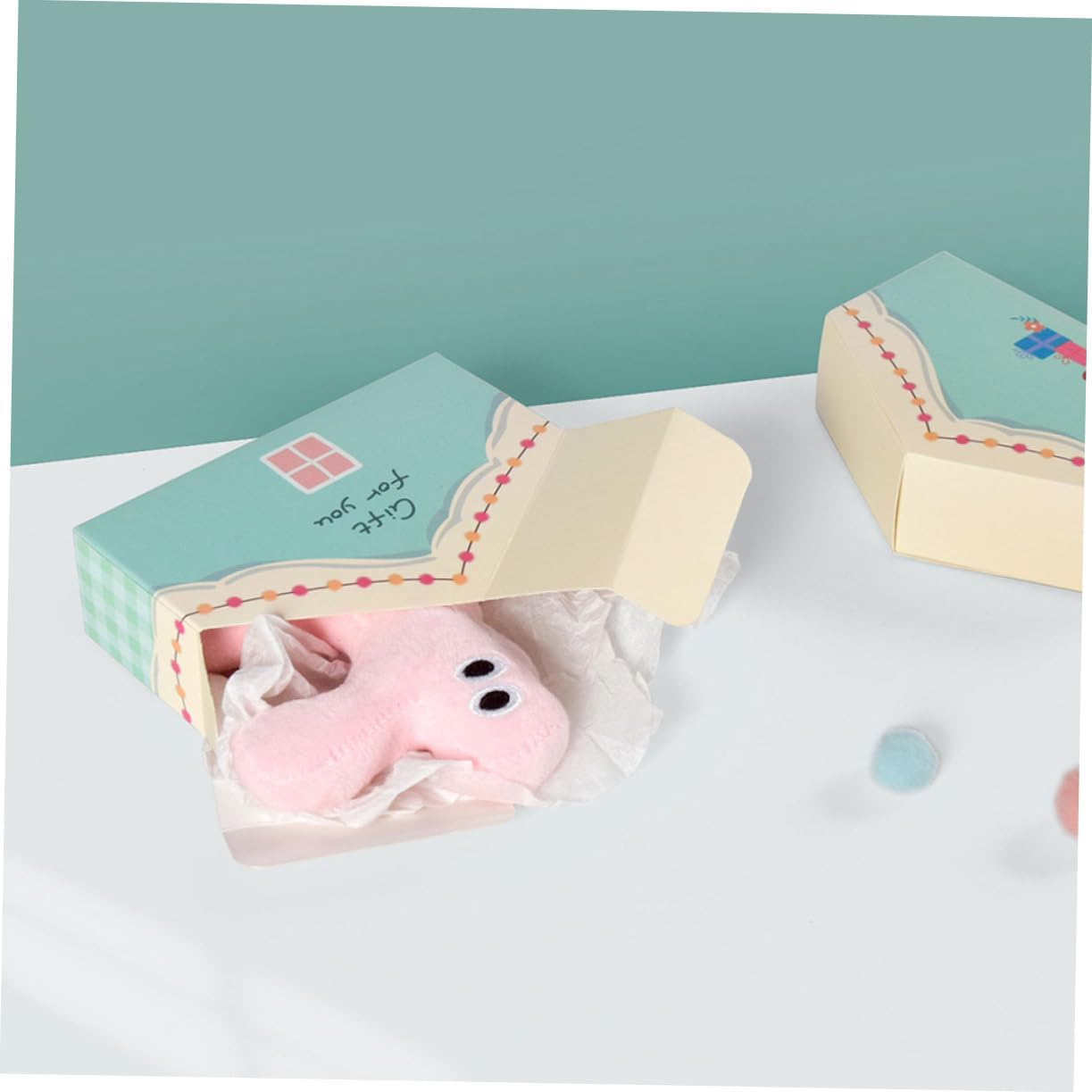 10pcs House Shaped Party Favor Boxes for Cookies Candy Treats