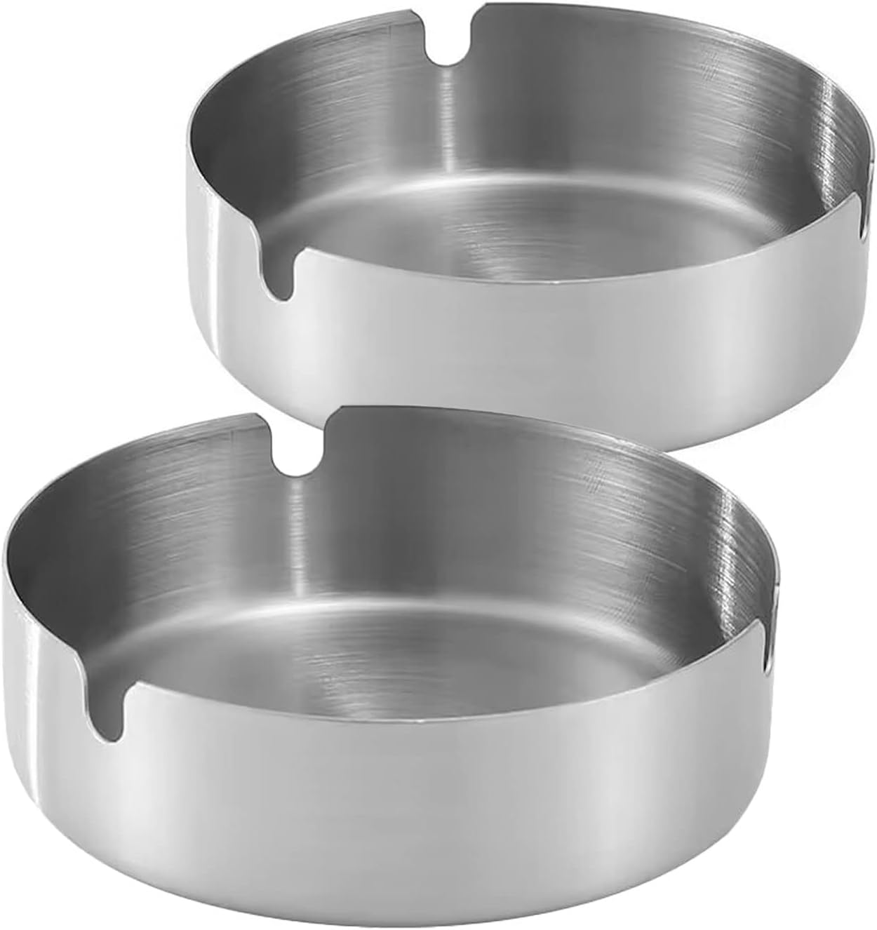 Stainless Steel Ashtray 2 Pack Large 394in for Cigarettes
