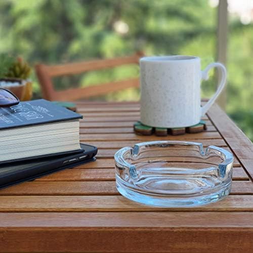 Fargus Glass Ashtrays for Cigarettes Pack of 2