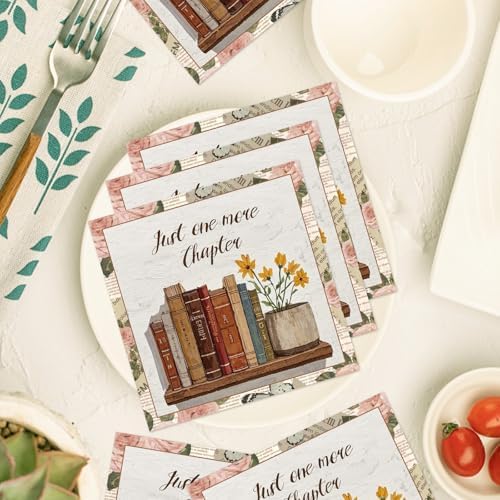 Rakuto Book Themed Napkins 50PCS for Parties and Baby Showers