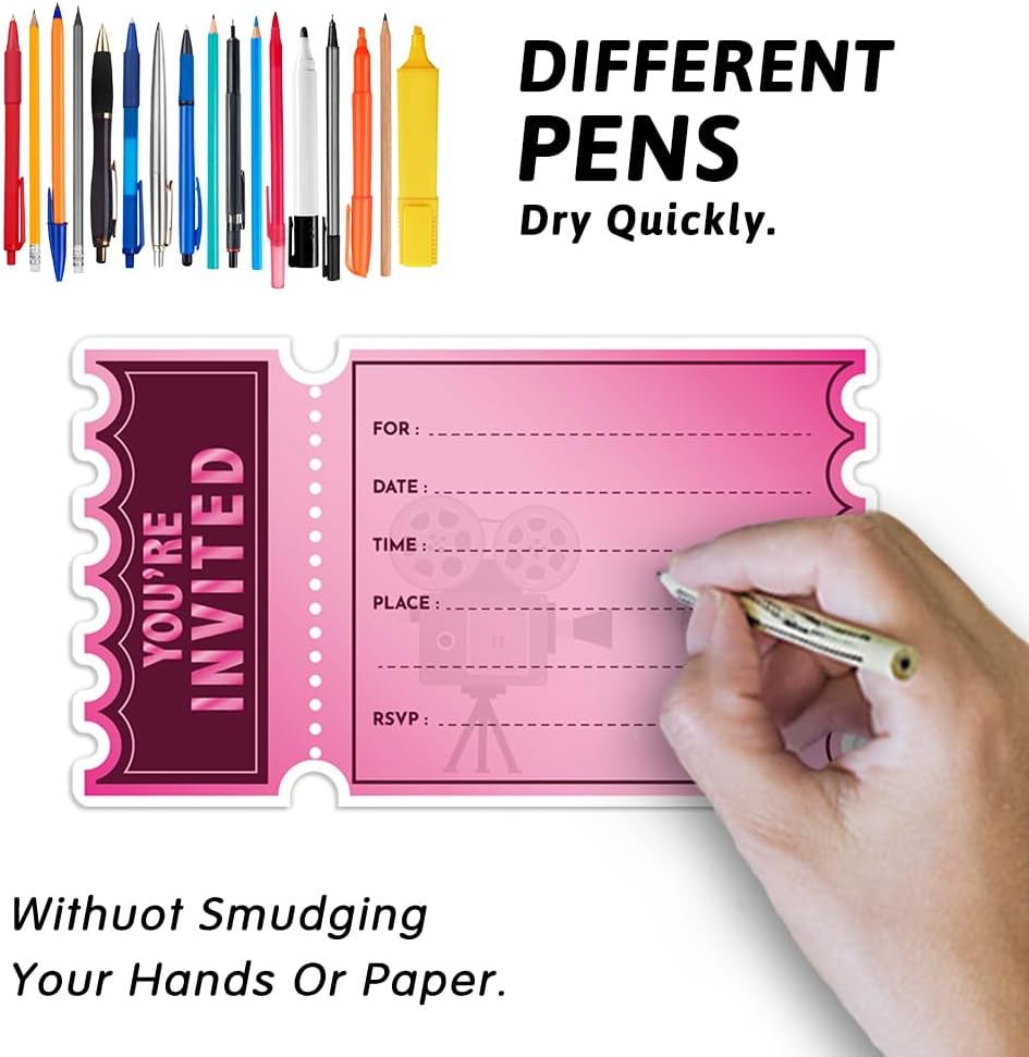 Movie Pink VIP Party Invitations Set of 15