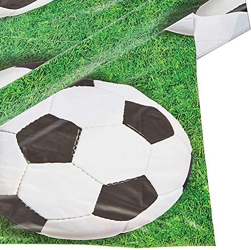 Beistle Soccer Ball Table Cover 54x108