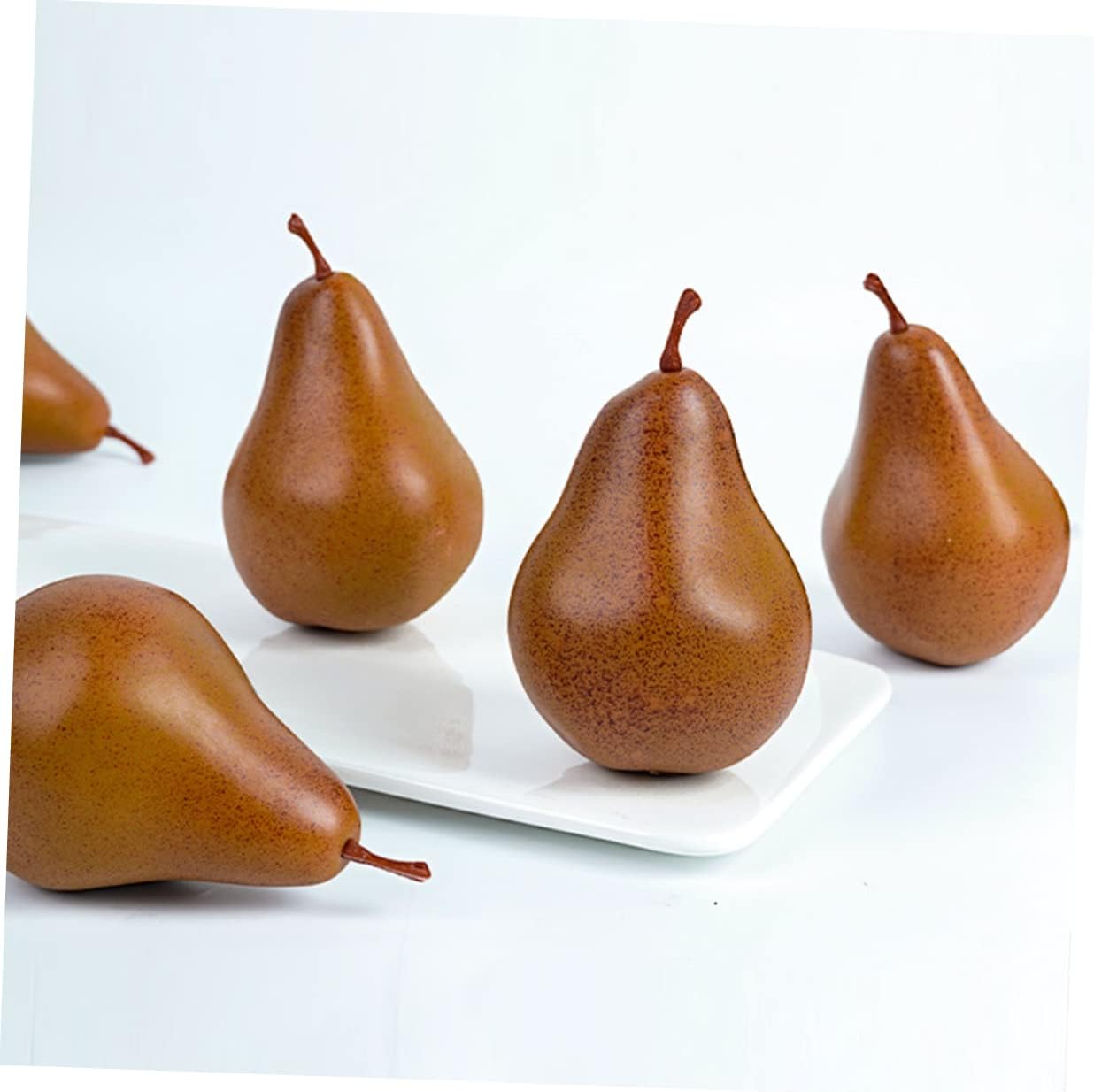 VICASKY 2Pcs Miniature Fake Pears Desktop Decor