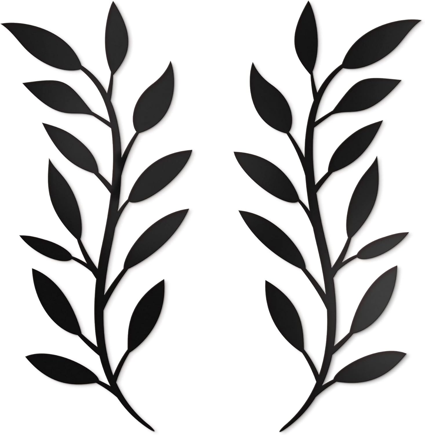 Vivegate Scroll Olive Branch Leaf Metal Wall Decor 16x16