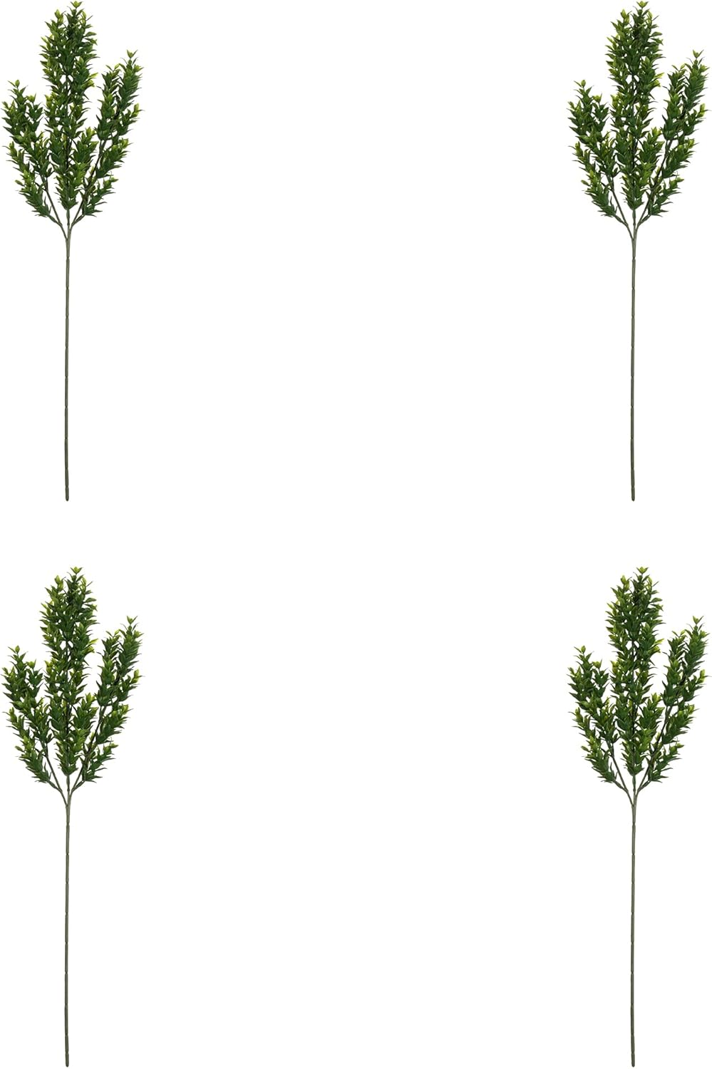 Vickerman Artificial Green Mini Leaf Bush 255 Inch