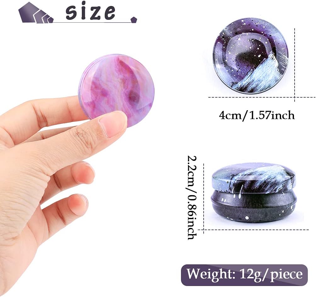 Rolin Roly 12Pcs Mini Travel Cans for Candles and Gifts