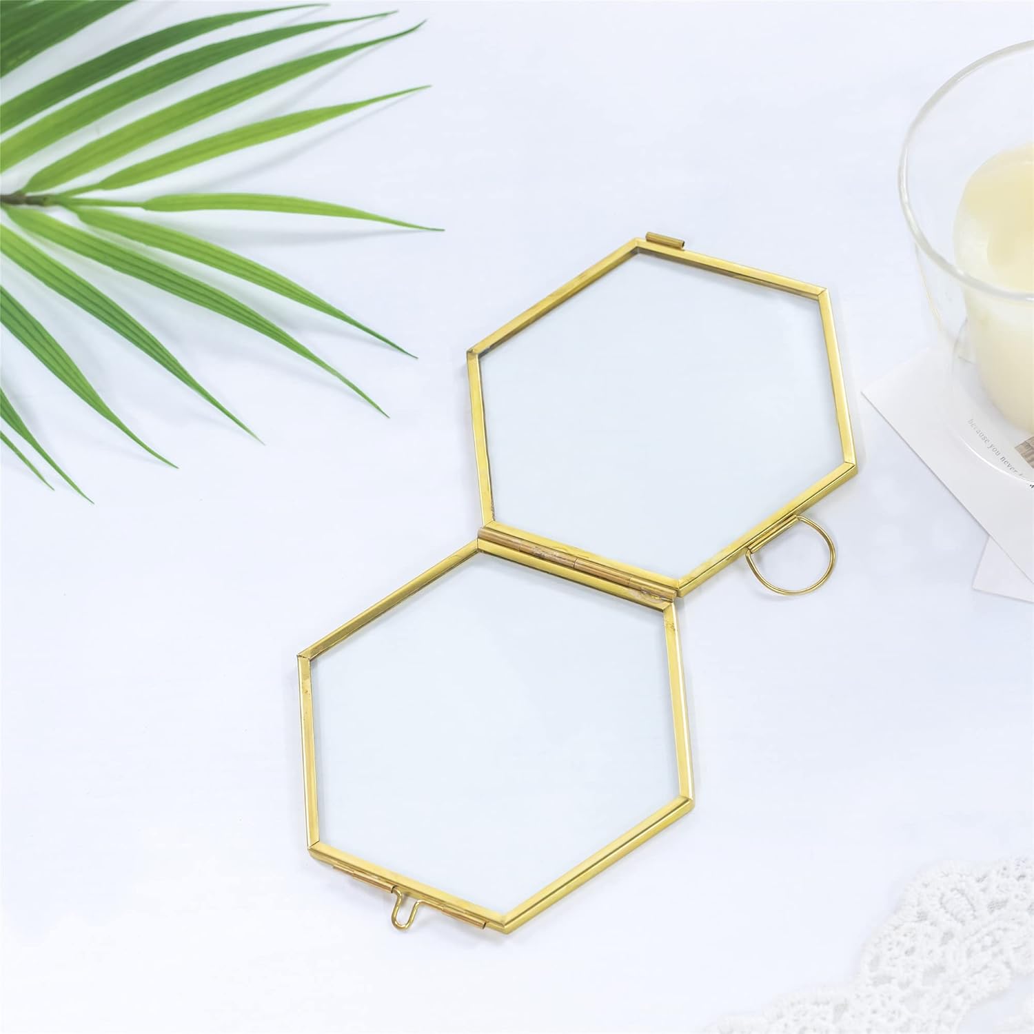 NCYP Mini Glass Floating Frame for Dried Flowers and Photos