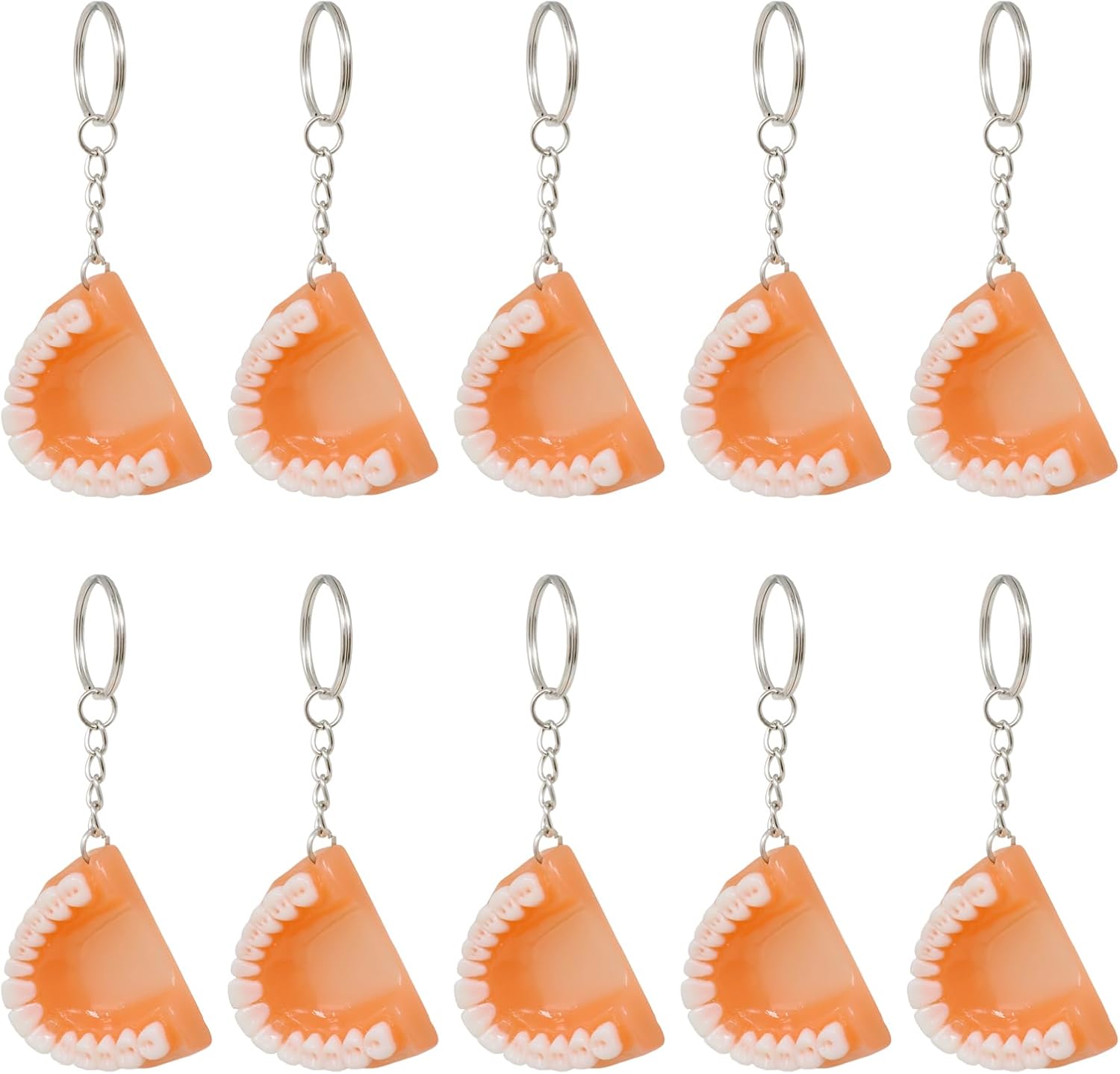 Honbay 10PCS Funny Resin Tooth Keychains