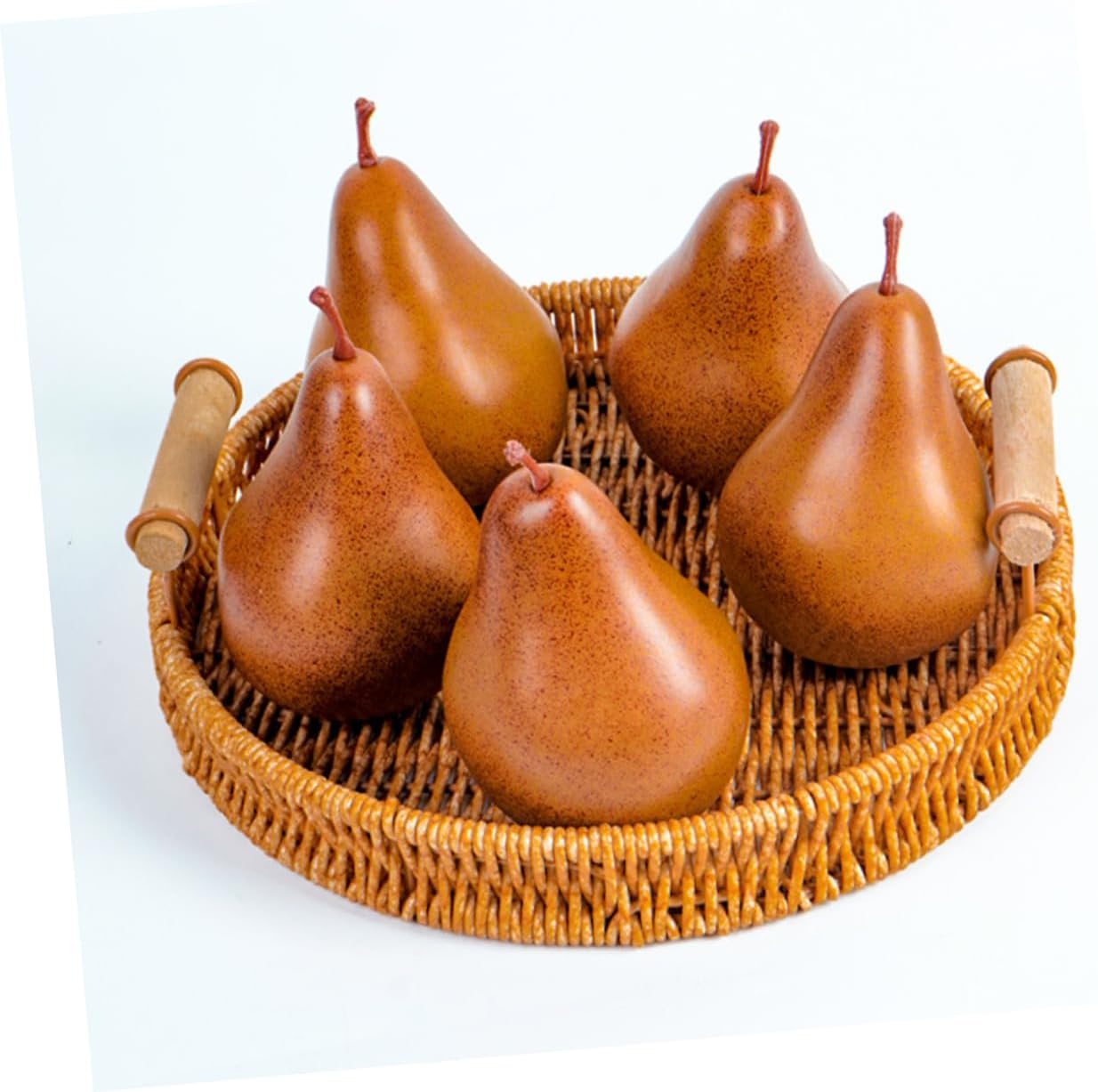 VICASKY 2Pcs Miniature Fake Pears Desktop Decor