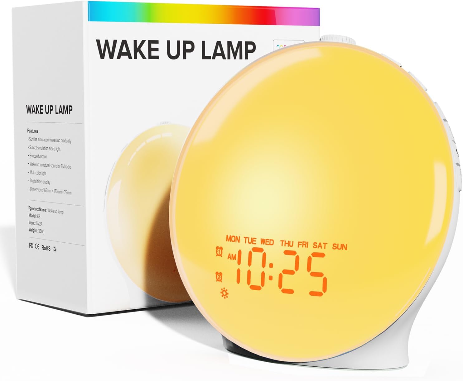 Ecobre Sunrise Alarm Clock with Bluetooth Speaker