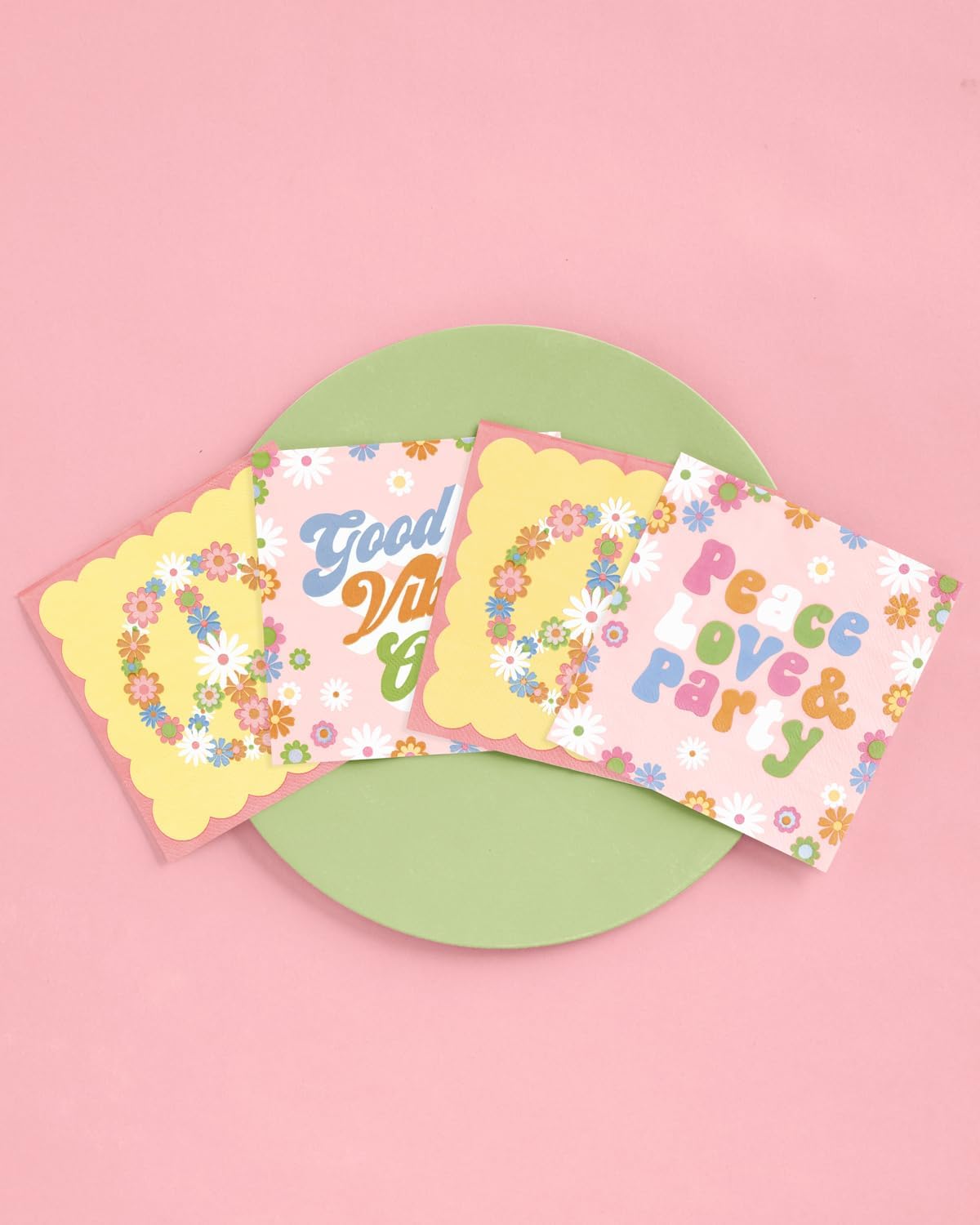 XO Fetti Groovy Napkins 3-Ply 24 Pack