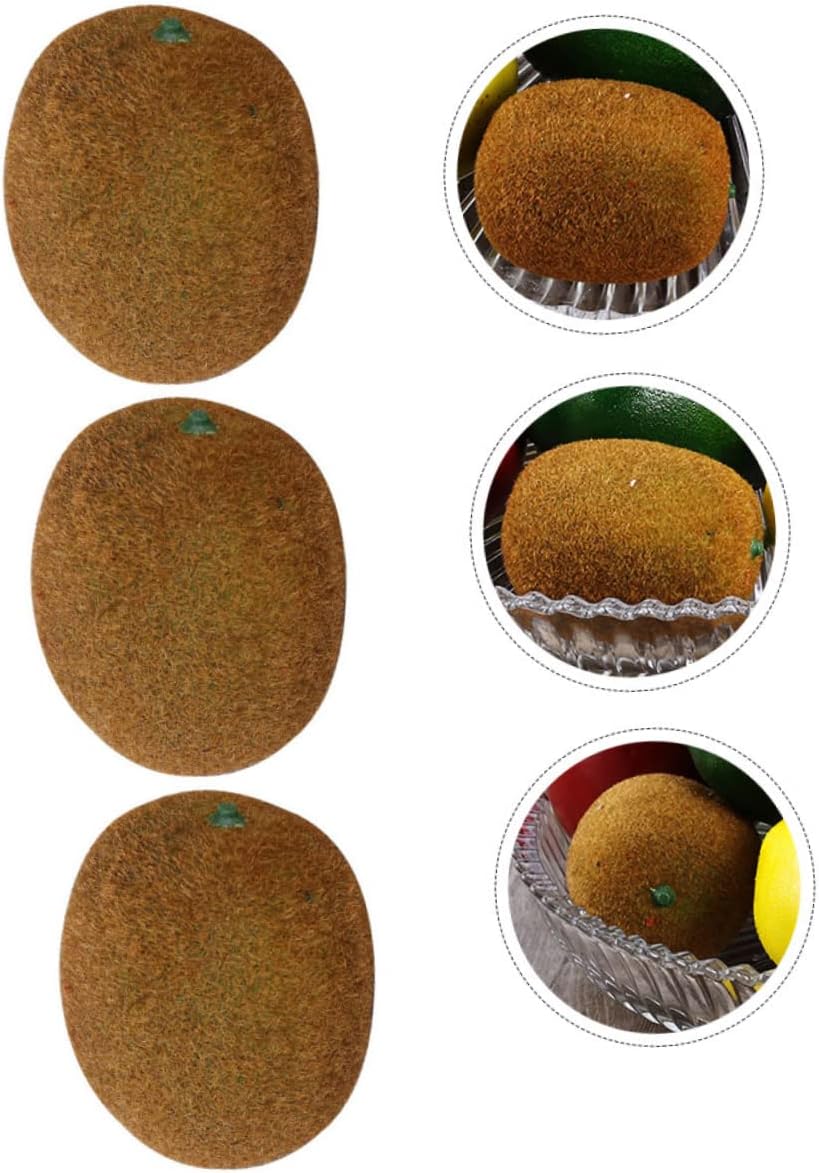 Zerodeko 4Pcs Plastic Fake Kiwi Fruit Decor