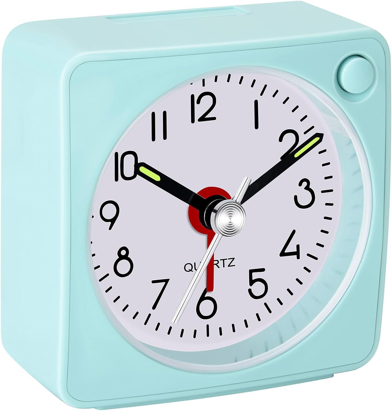Travel Analog Alarm Clock - Ultra Small Silent Design