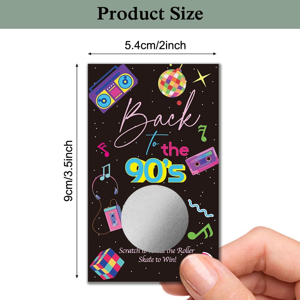 Haizct 50 Pack Retro Scratch Off Game for Parties