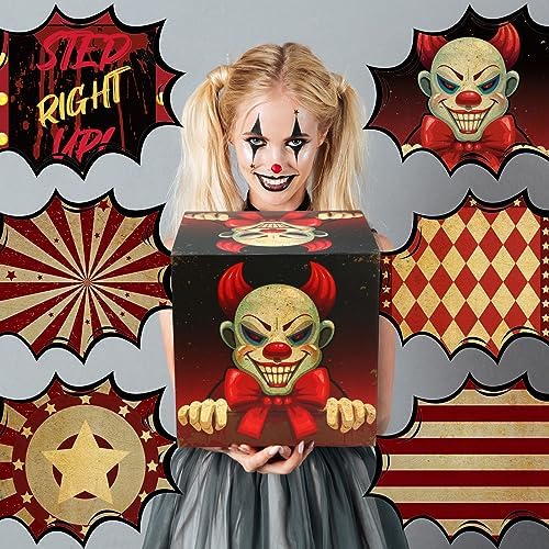 Tenceur 6 Piece Creepy Clown Decor Boxes