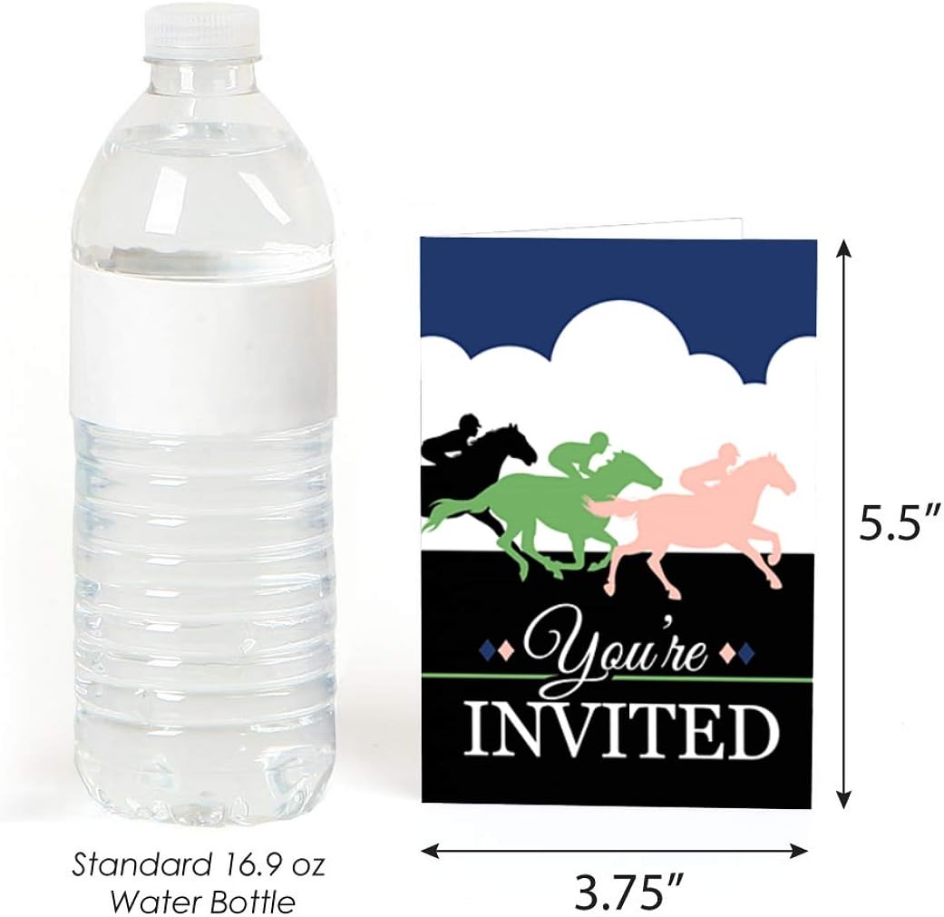 Big Dot of Happiness Kentucky Derby Party Invitations 8 Count