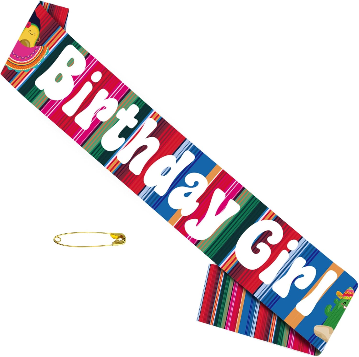 Mexican Birthday Girl Sash for Women - Fiesta Decor