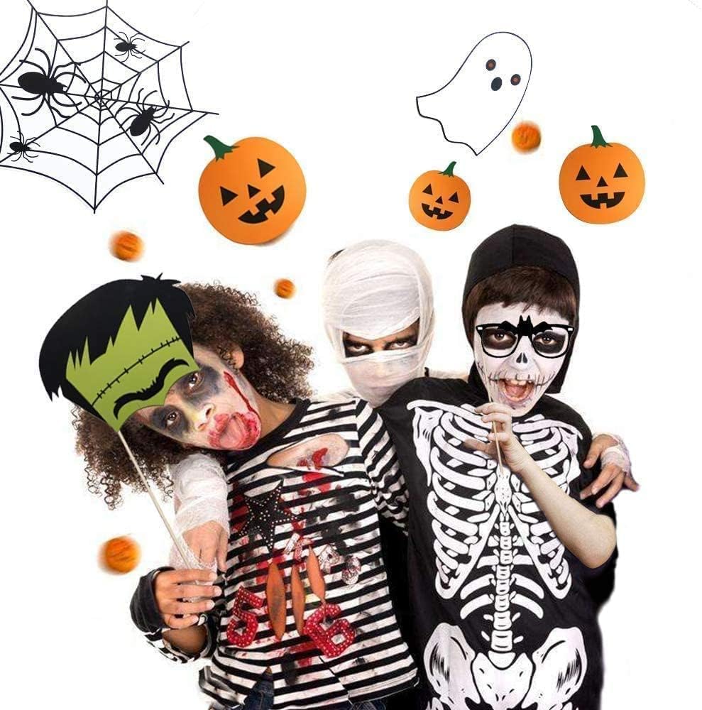 Halloween Photo Booth Props Set 22Pcs for Kids Adults