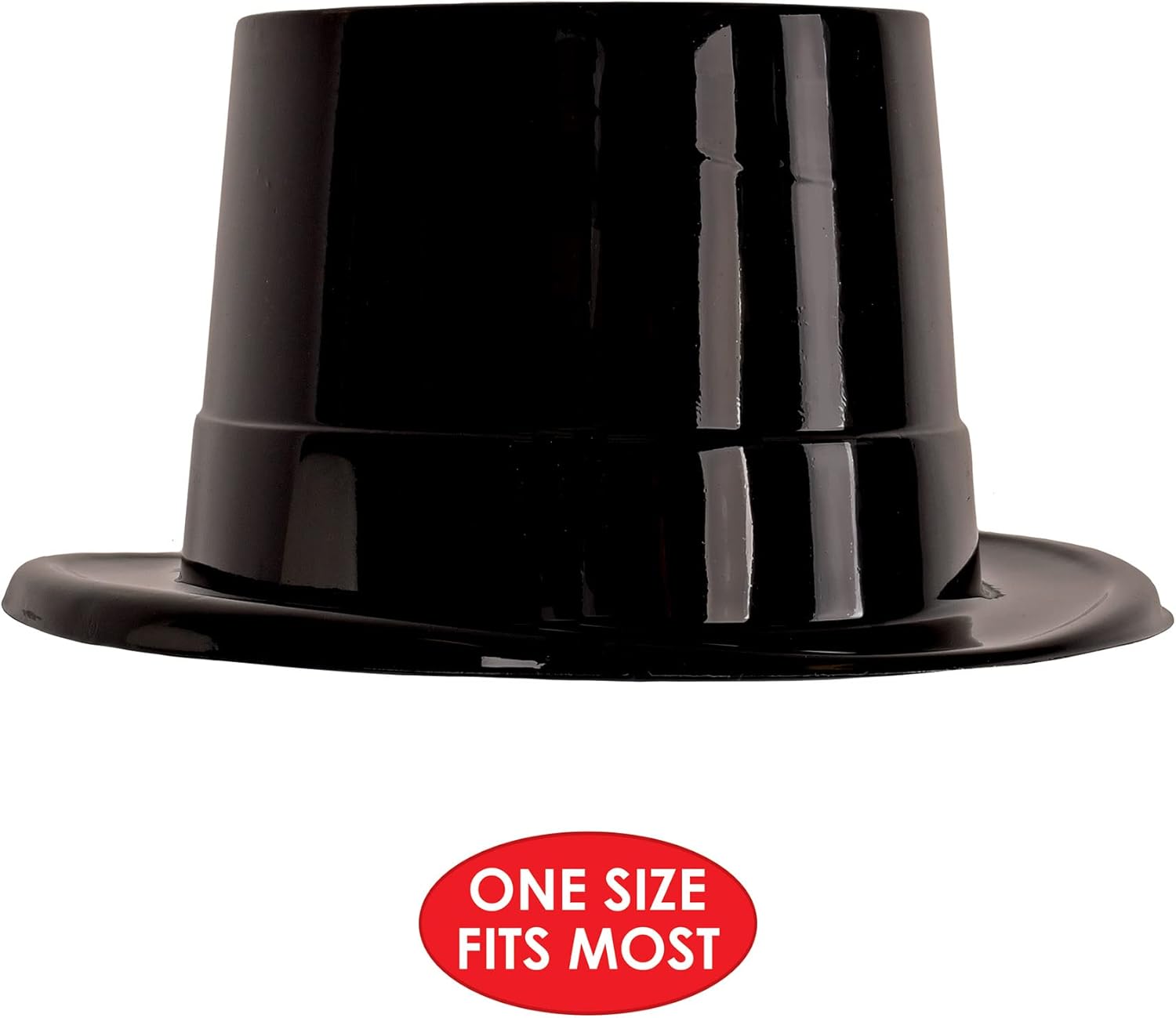 Beistle 24 Piece Plastic Top Hats for Party Supplies
