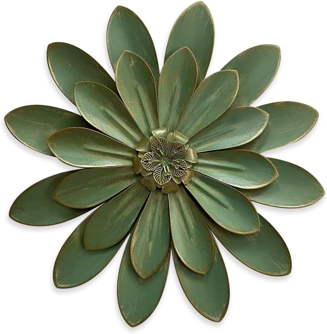 Novbvia 12 Inch Metal Flower Wall Sculpture