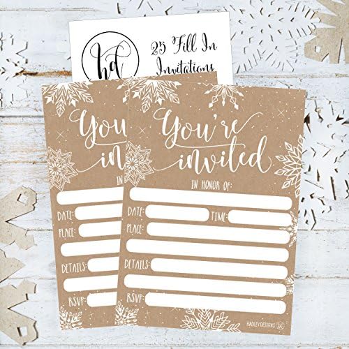 Hadley Designs 25 Christmas Party Invitations