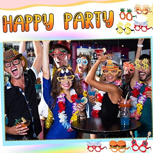 48 Pcs Funny Hawaiian Party Sunglasses