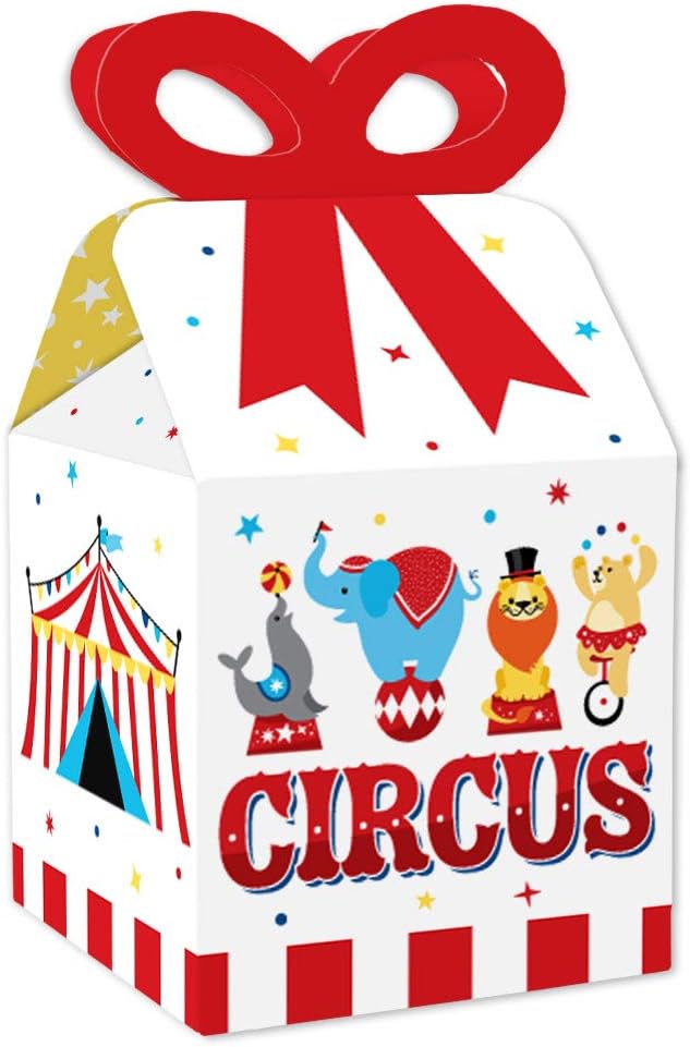 Big Dot of Happiness Carnival Bow Boxes Set of 12