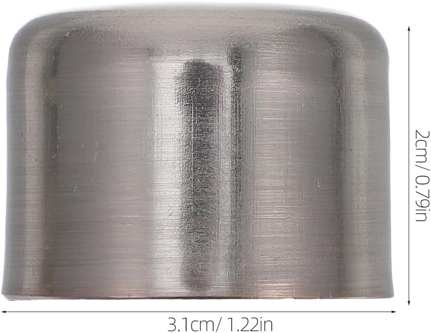 28mm Silver Curtain Rod Finials 2 PCS