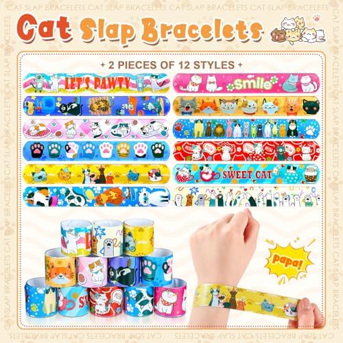 98 Pcs Cat Party Favors Birthday Supplies Decorations