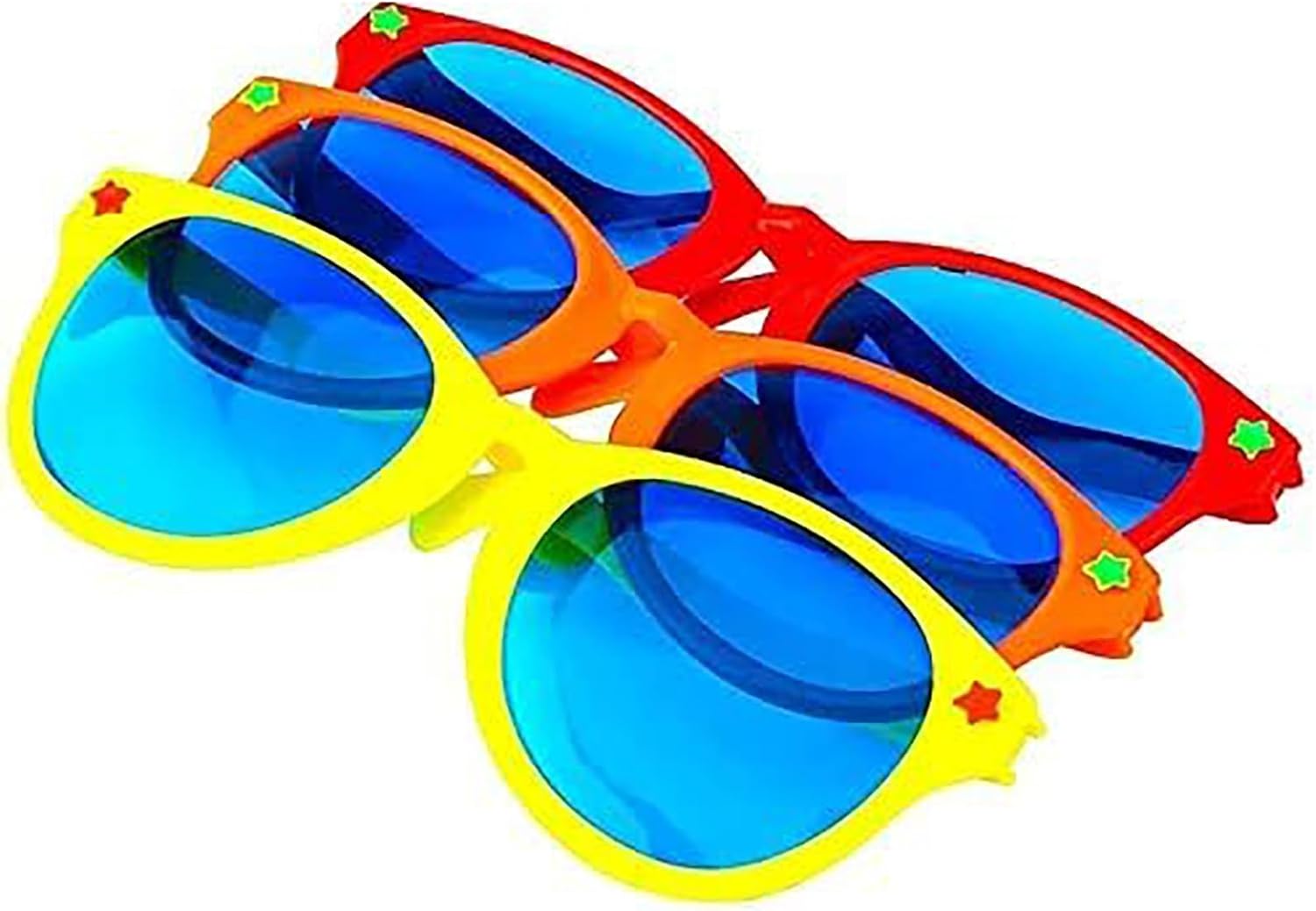 6 Pcs Jumbo Plastic Funny Party Glasses