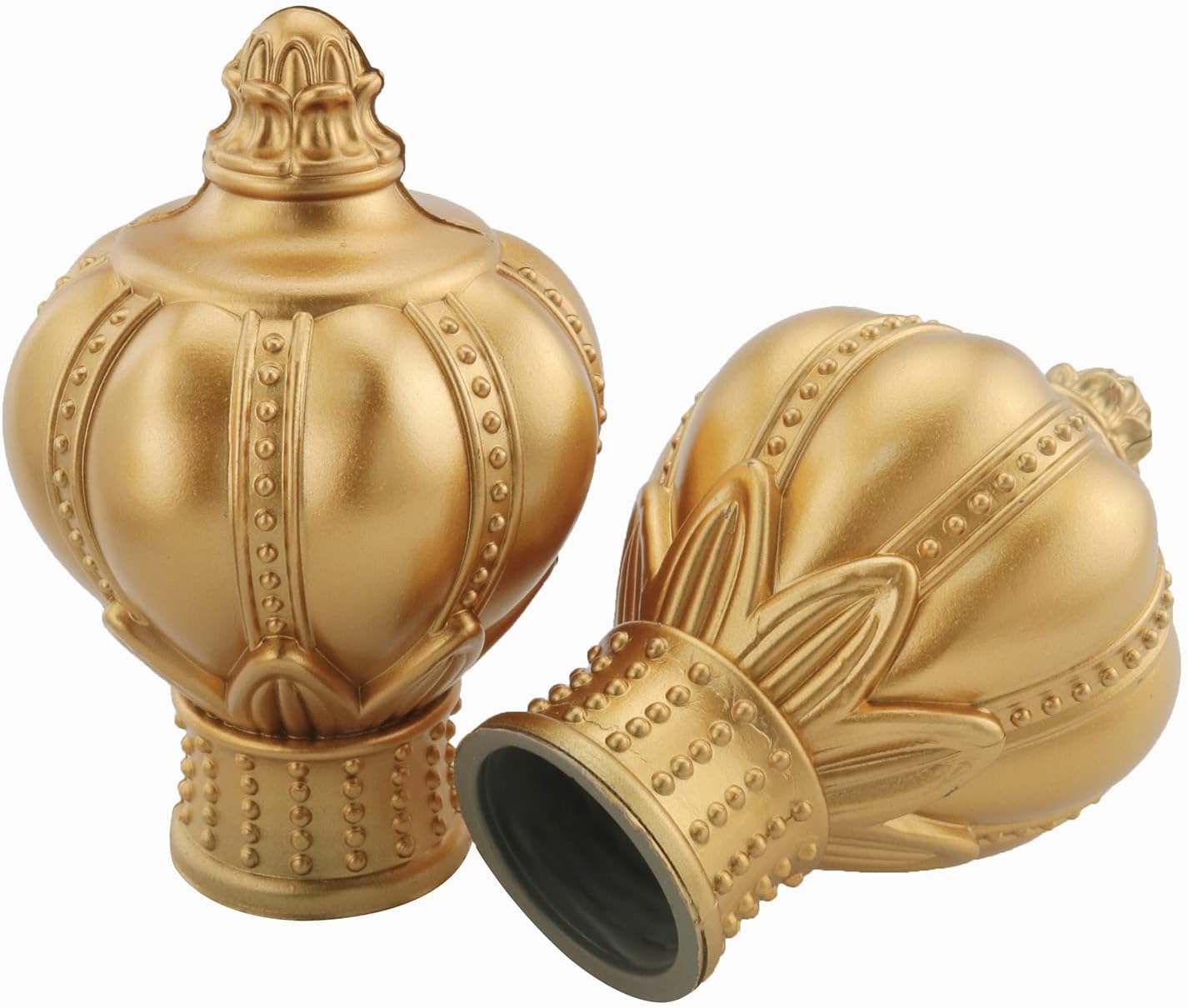 2PCS Plastic Curtain Rod Finials for 26-28mm Rods