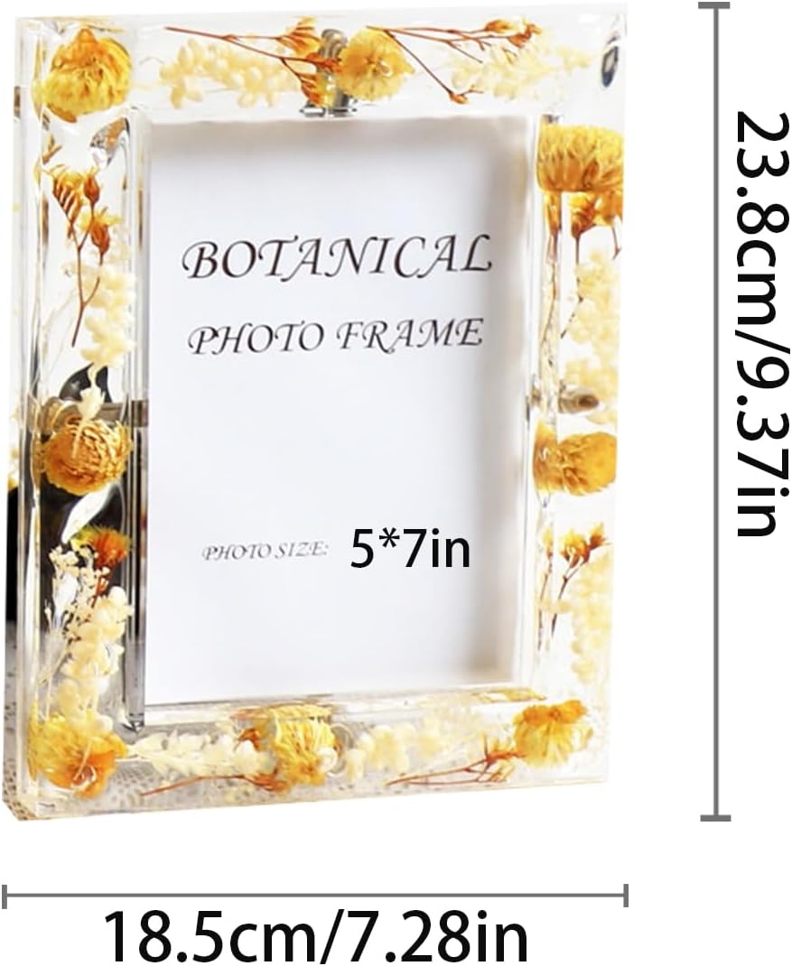 Botanical Picture Frame with 35x5 4x6 5x7 Sizes